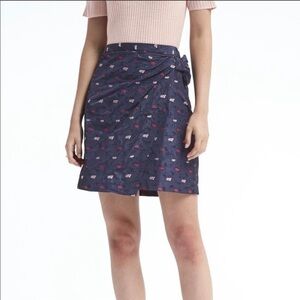 Banana Republic Jacquard Faux Wrap Skirt